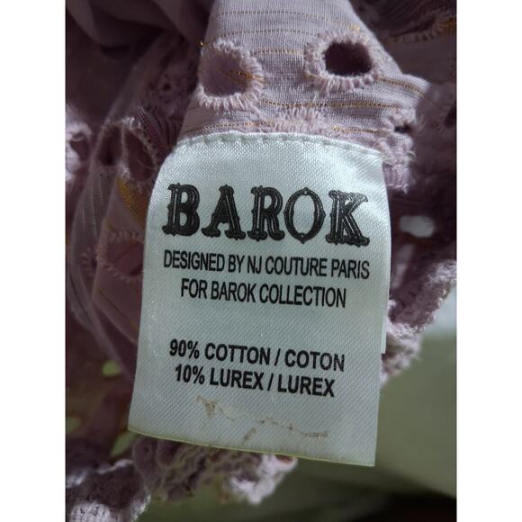 Barok Paris Women's XL Whimsical Fairycore  Eyelet Lace  Crochet Romantic Top - Picture 14 of 15